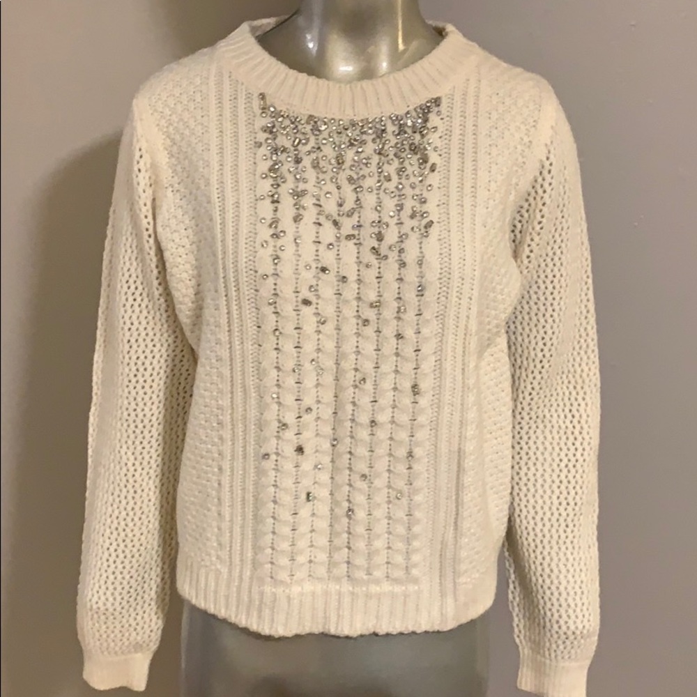 💕🎉HP🎉💕 Rebecca Taylor Embellished Sweater NWT
